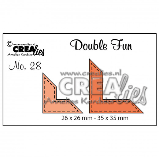 Double Fun Stanze - Nr. 28 - Ecken mit Stitch (für Quadrat)