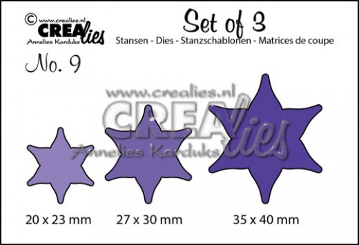 Set of 3 Stanze - Nr. 9 - small Flowers