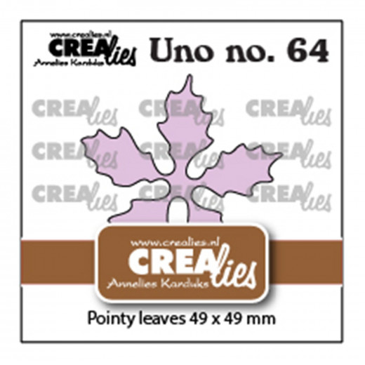 CREAlies Uno No. 64 - Weihnachtsstern spitze Blätter