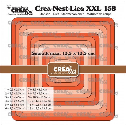 Crea-Nest-Lies XXL Stanze - Nr. 158 - Quadratisch glatt