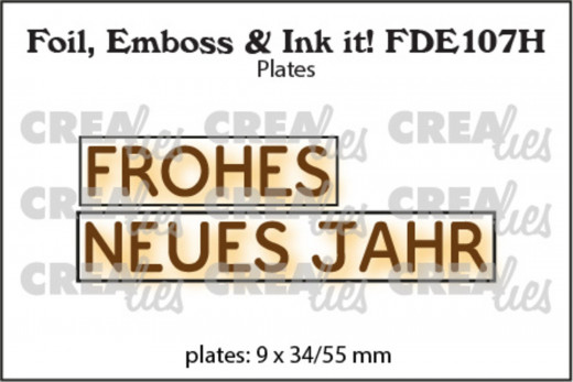 CREAlies Foil, Emboss and Ink it - FROHES NEUES JAHR (DE)