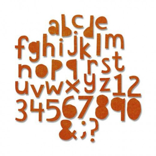 Thinlits Die - Alphanumeric Cutout Lower