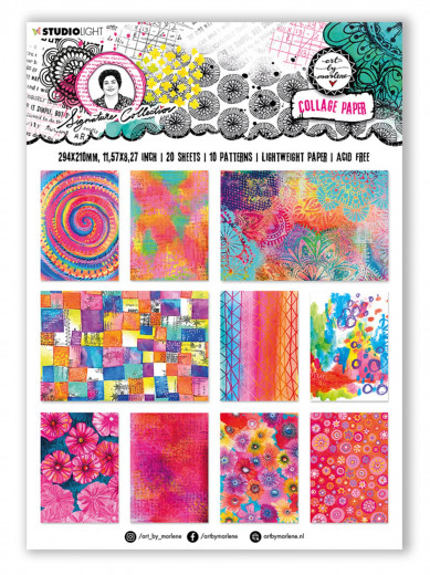 Studio Light - Signature Collection Nr. 02 - Collage Paper - Colorful Papers