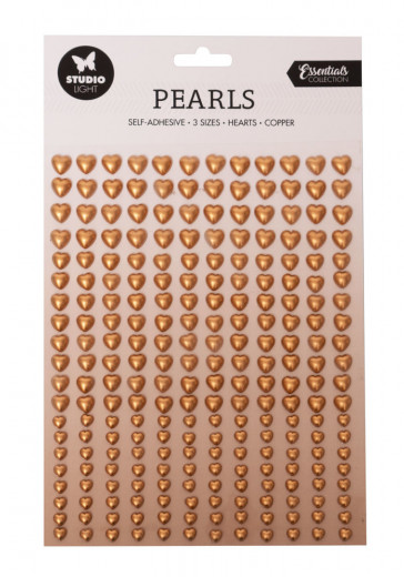 Studio Light Adhesive Pearls - Copper Hearts Essentials Nr. 5