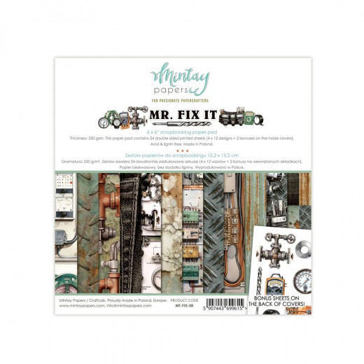 Mintay - Mr. Fix It - 6x6 Paper Pad