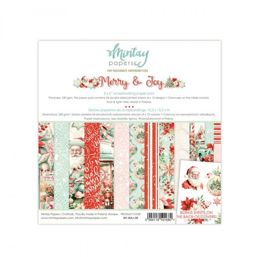 Mintay - Merry & Joy - 6x6 Paper Pad