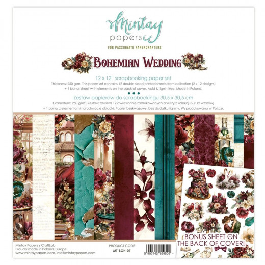 Mintay - Bohemian Wedding - 12x12 Paper Pad