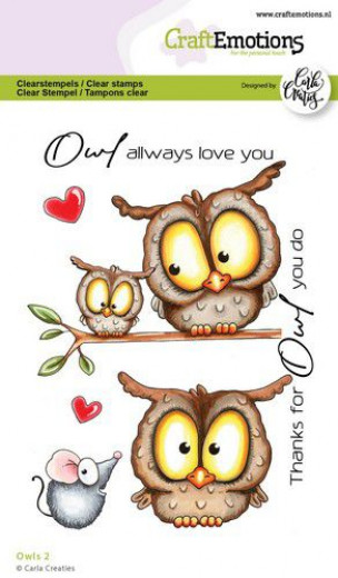 Clear Stamps - Owls 2 by Carla Creaties
