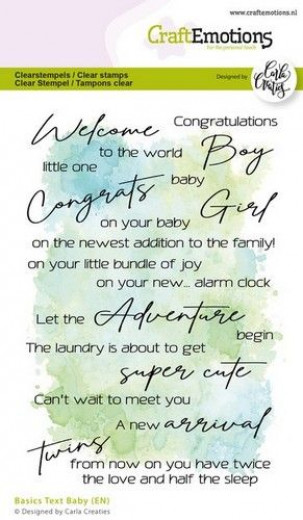 Clear Stamps - Basics Text Baby (EN)