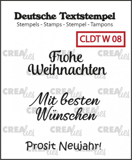 Clear Stamps Text (DE) - Frohe Weihnachten 08