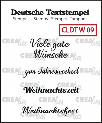 Clear Stamps Text (DE) - Frohe Weihnachten 09