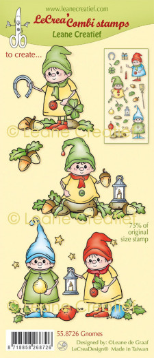 LeCrea Kombi Clear Stamps - Gnomes