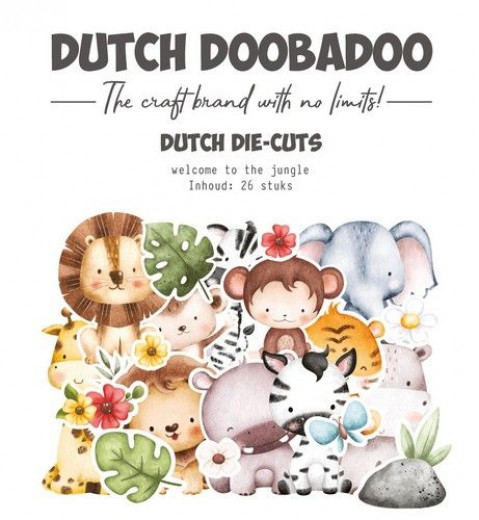 Dutch Doobadoo - Die-Cuts - Welcome to the Jungle - Tiere