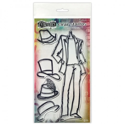 Dylusions Couture Clear Stamps - Man About Town