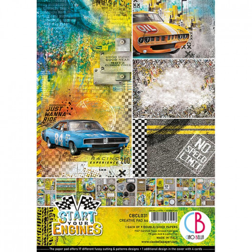 Start Your Engines A4 Creative Pad