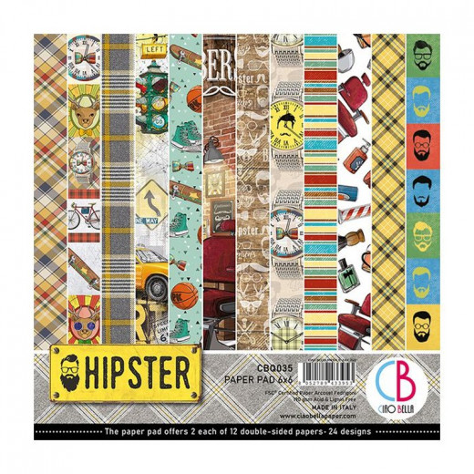 Hipster 6x6 Paper Pack