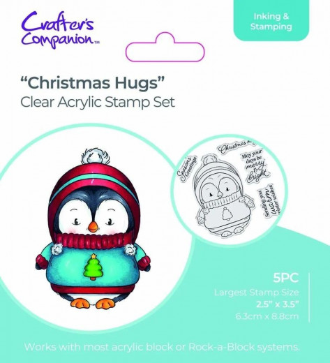 Clear Stamps - Cute Penguin - Christmas Hugs