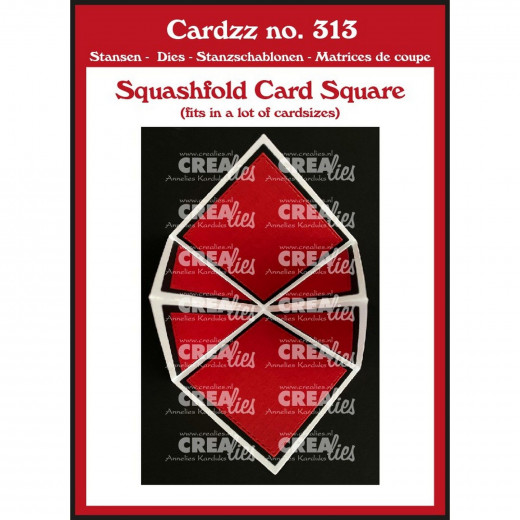 CREAlies Cardzz - No. 313 - Squashfold-Karte – quadratisch