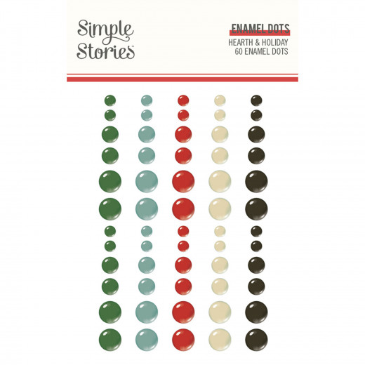 Simple Stories Enamel Dots - Hearth and Holiday