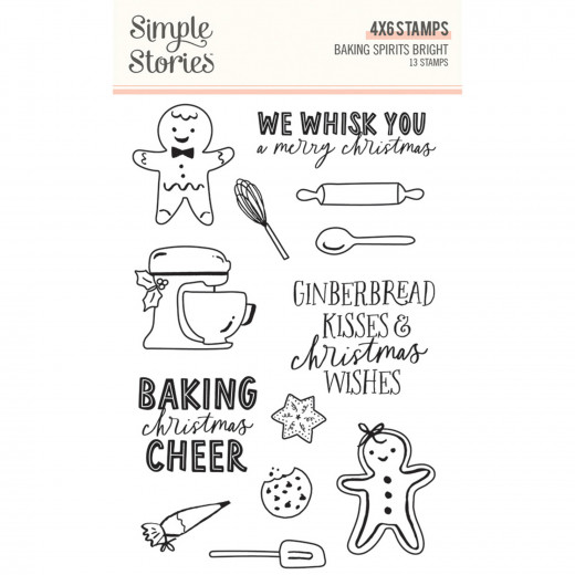 Simple Stories Clear Stamps - Baking Spirits Bright