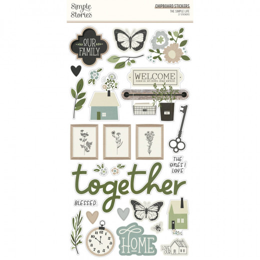 Simple Stories Chipboard Sticker - The Simple Life