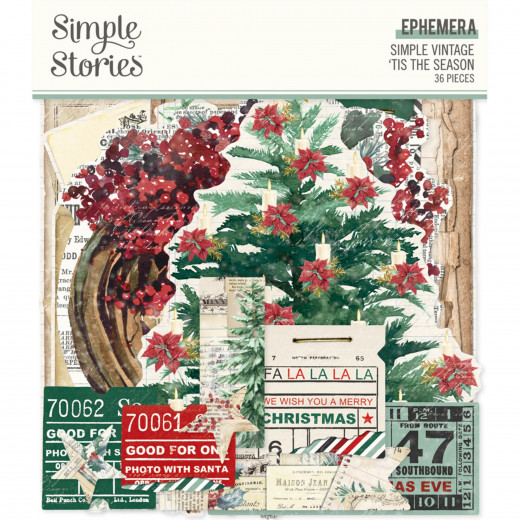 Ephemera - Simple Vintage Tis The Season