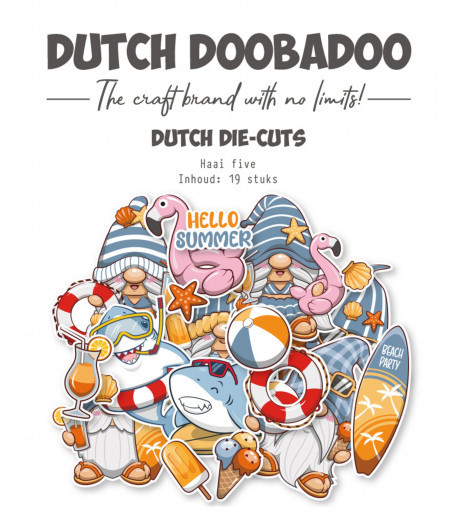 Dutch Doobadoo - Die-Cuts - Haai Five