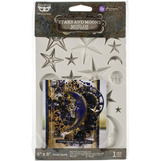 Finnabair Decor Moulds - Star and Moons