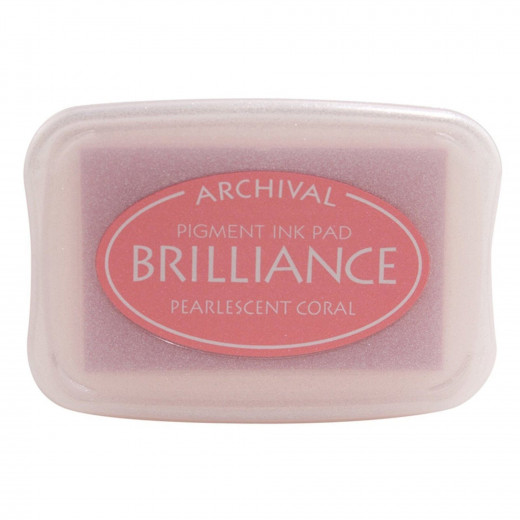 Brilliance Pigment Ink Pad - Pearlescent Coral
