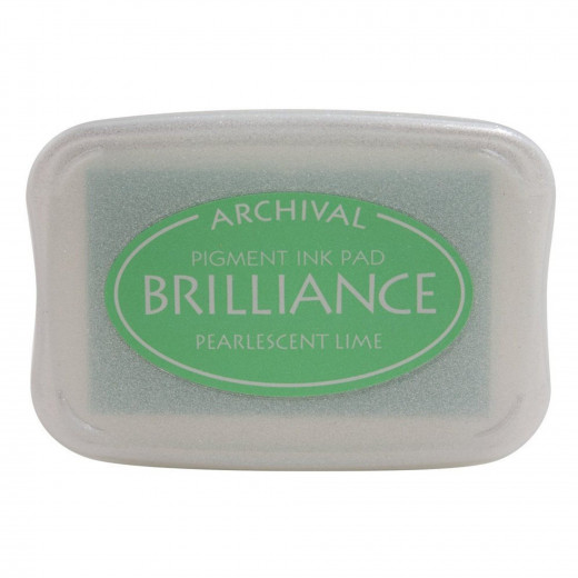 Brilliance Pigment Ink Pad - Pearlescent Lime