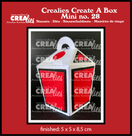 CREAlies Create A Box Mini Nr. 28 - Closed Take Out Box (with Handle)