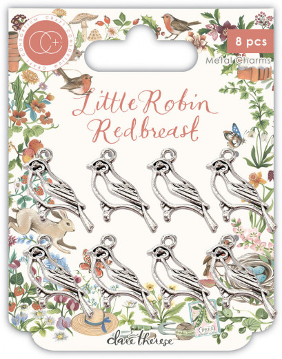 Metal Charms - Little Robin Redbreast