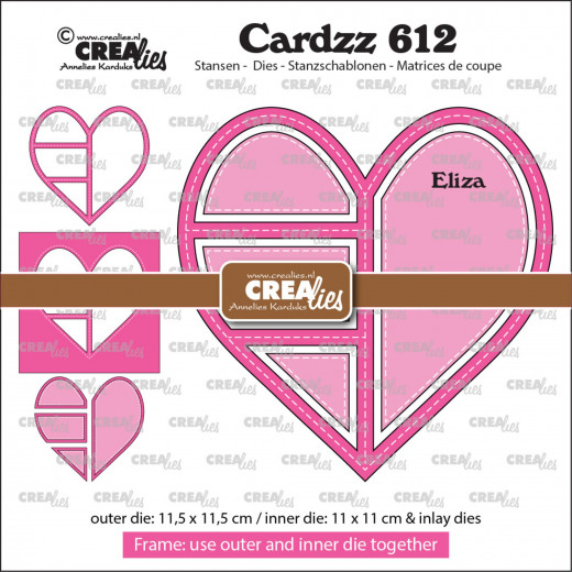 CREAlies Cardzz - Nr. 612 - Frame & Inlay Eliza