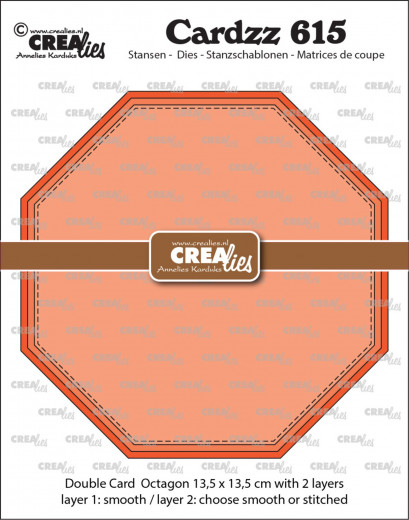 CREAlies Cardzz - Nr. 615 - Double Card Octagon