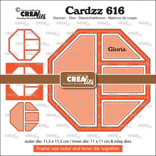 CREAlies Cardzz - Nr. 616 - Frame & Inlay Gloria