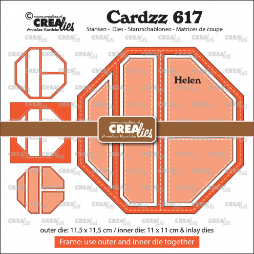 CREAlies Cardzz - Nr. 617 - Frame & Inlay Helen