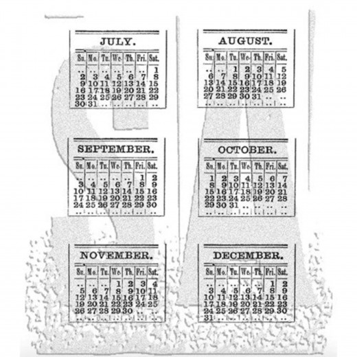 Cling Stamps by Tim Holtz - Calendar 2