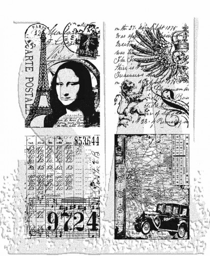 Cling Stamps by Tim Holtz - Artistic Collages