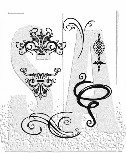 Cling Stamps by Tim Holtz - Sketch Elements
