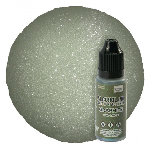 Couture Creations Alcohol Ink - Glitter Accents Graphite