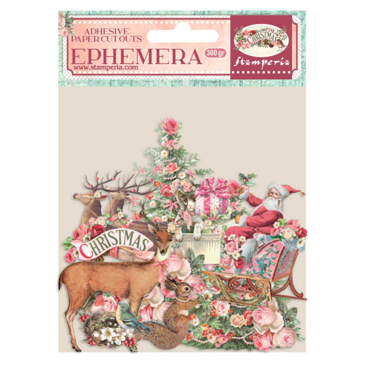 Stamperia Ephemera - Pink Christmas