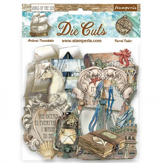 Stamperia Die-Cuts - Songs of the Sea - Ship and Treasures