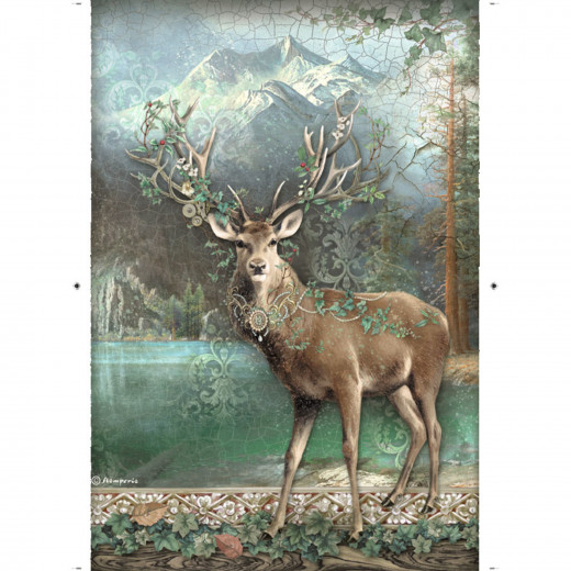 Stamperia Rice Paper - Magic Forest - Deer