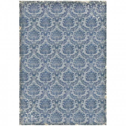 Stamperia Rice Paper - Vintage Library - Wallpaper
