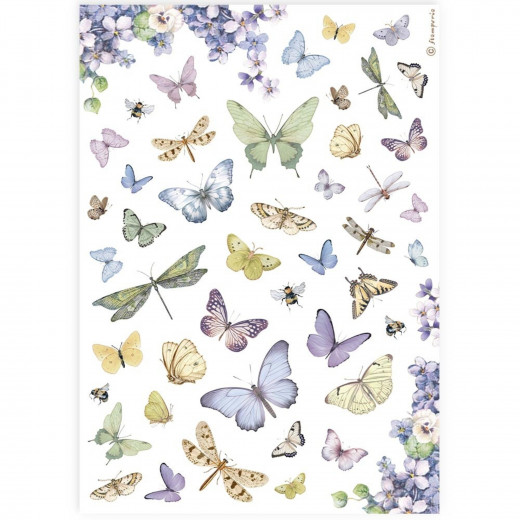 Stamperia Rice Paper - Butterflies