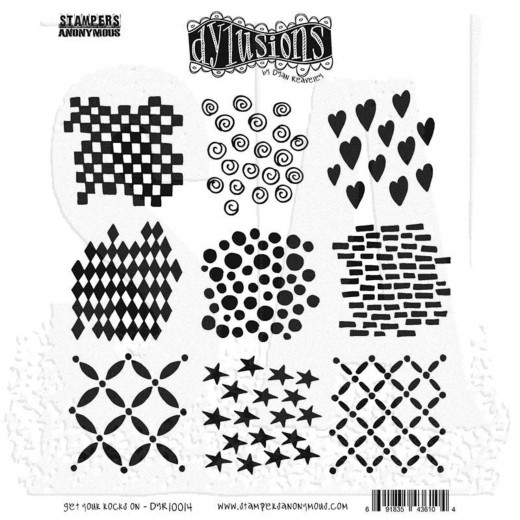 Dyan Reaveleys Dylusions - Cling Stamp Collections - Get Your Rocks On
