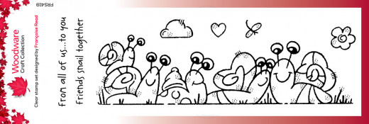 Woodware Clear Stamps - The Snail Family