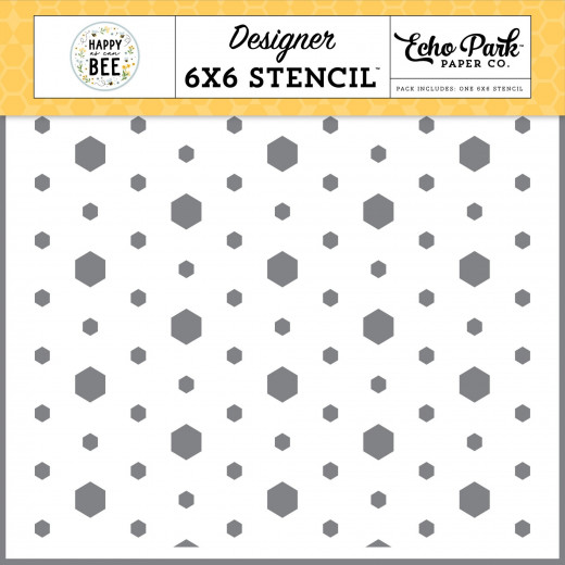 Echo Park 6x6 Stencil - Humble Hexagon