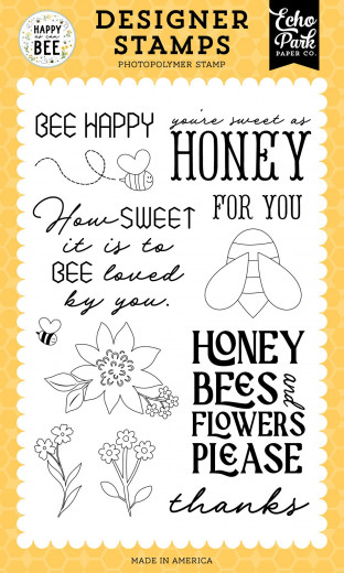 Clear Stamps - Bee Happy