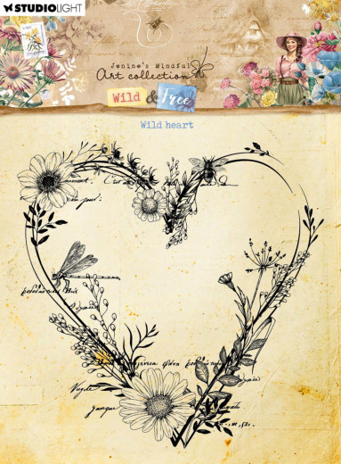 Studio Light Clear Stamps - Wild & Free Nr. 670 - Wild Heart